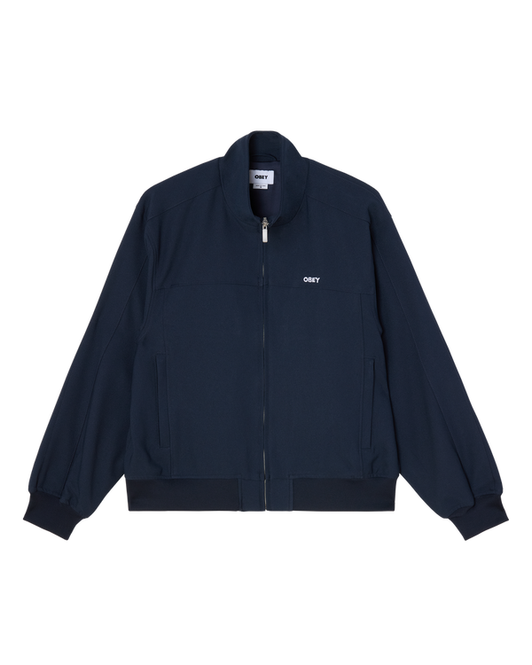 OBEY TAILORED TRACK JACKET NAVY — Obey