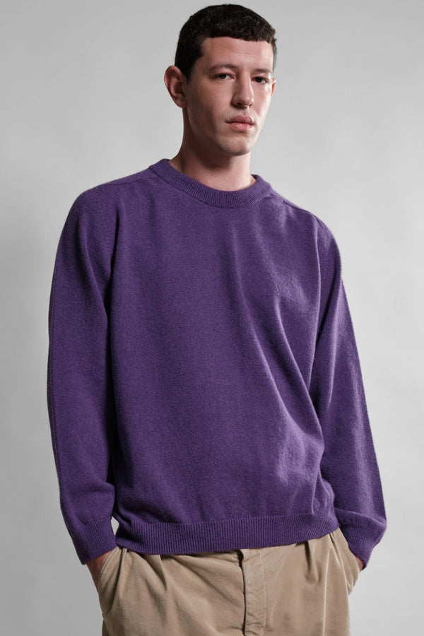 Nitto Knitwear PULL COL ROND ARMEN PRUNE — Nitto Knitwear