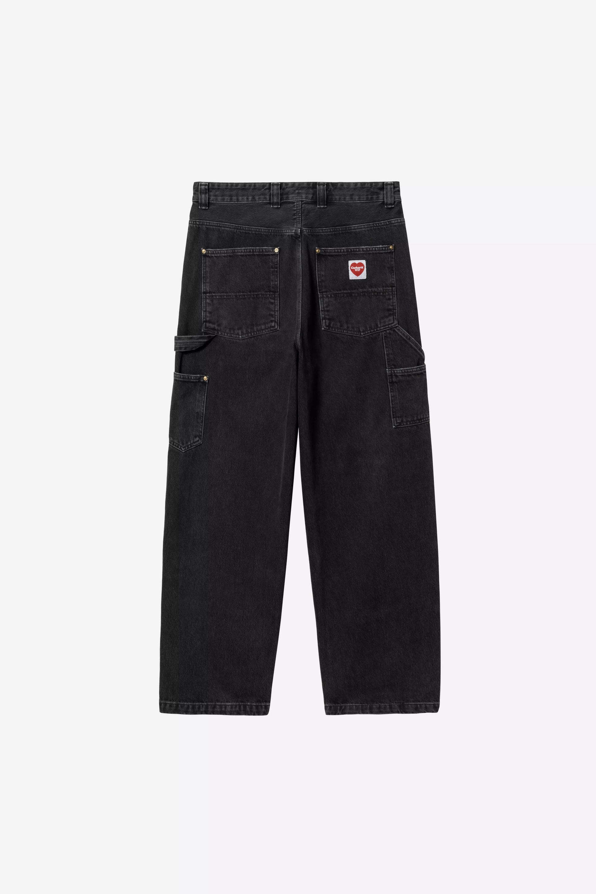 Pantalon Carhartt Wip NASH DOUBLE KNEE PANT Black Stone Washed