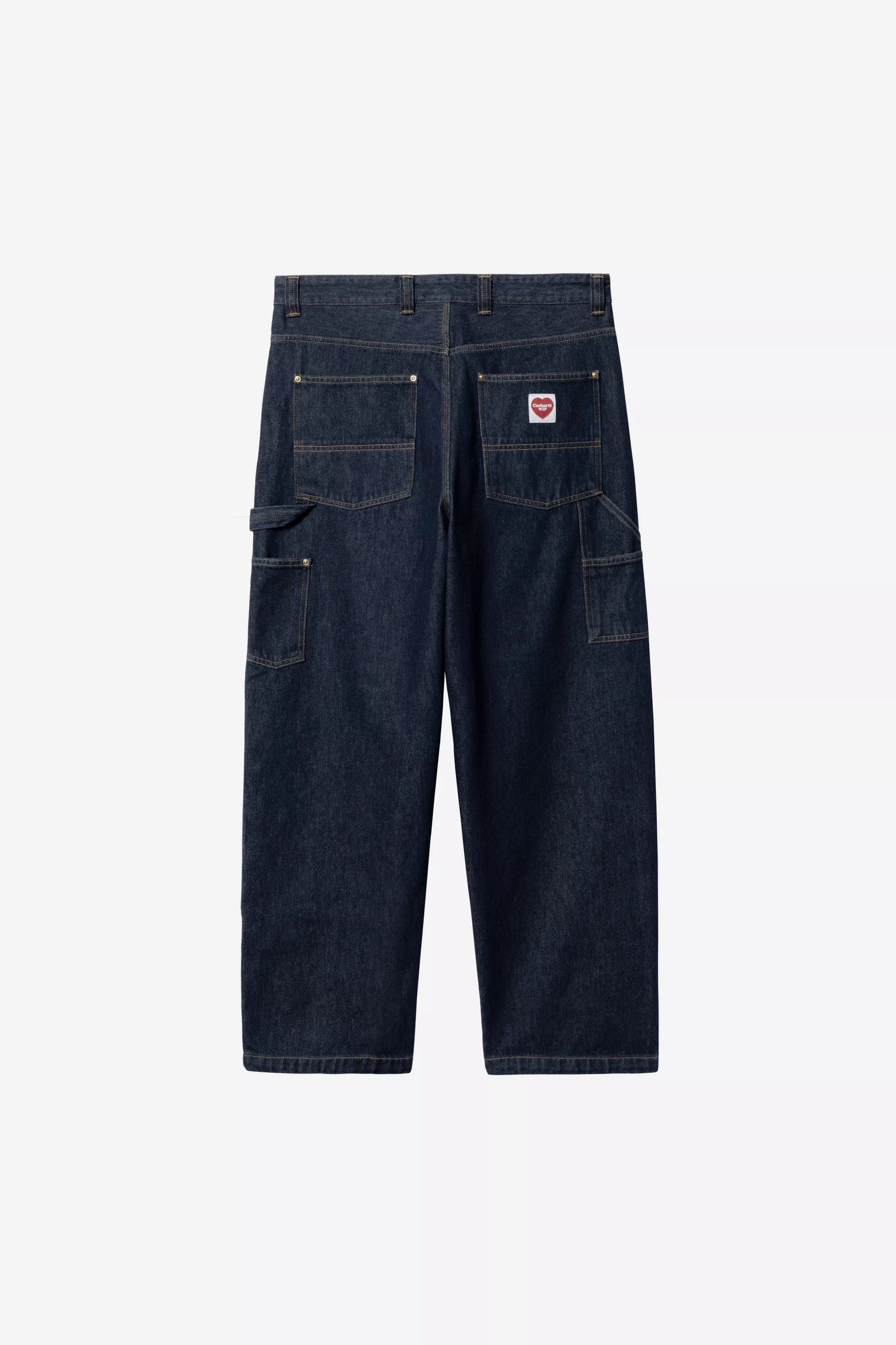 Pantalon Carhartt Wip NASH DOUBLE KNEE PANT Blue Rinsed
