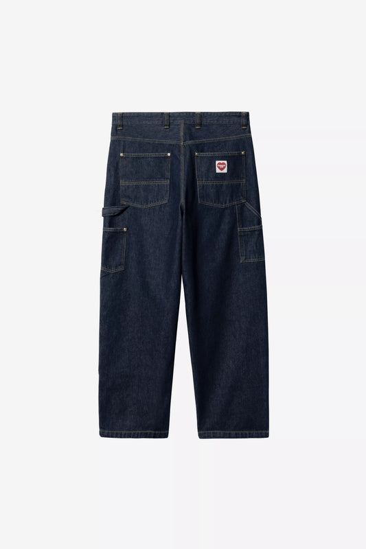 Pantalon Carhartt Wip NASH DOUBLE KNEE PANT Blue Rinsed