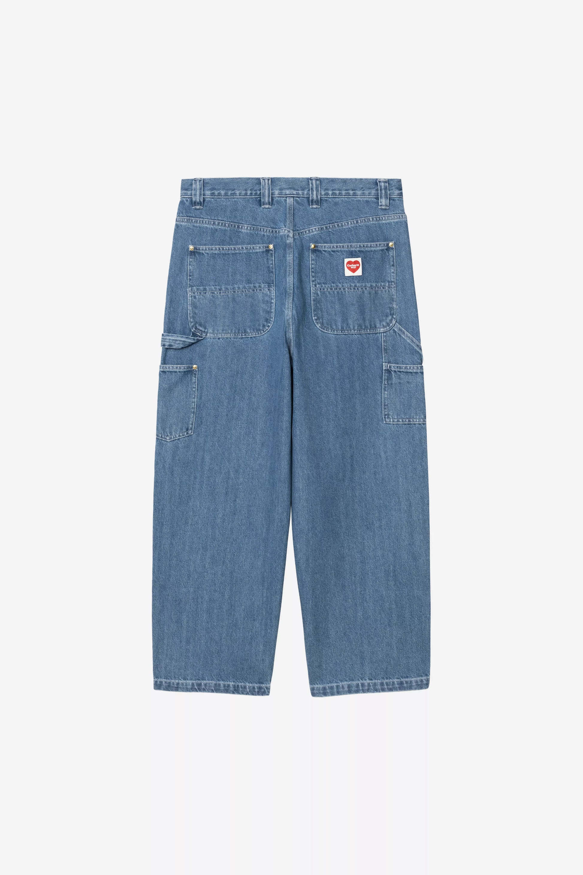 Pantalon Carhartt Wip NASH DOUBLE KNEE PANT Blue Stone Washed