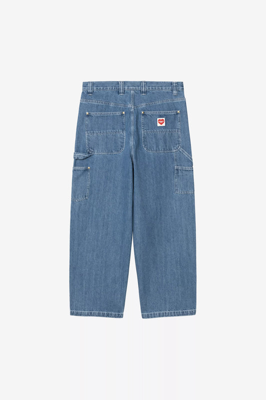 Pantalon Carhartt Wip NASH DOUBLE KNEE PANT Blue Stone Washed