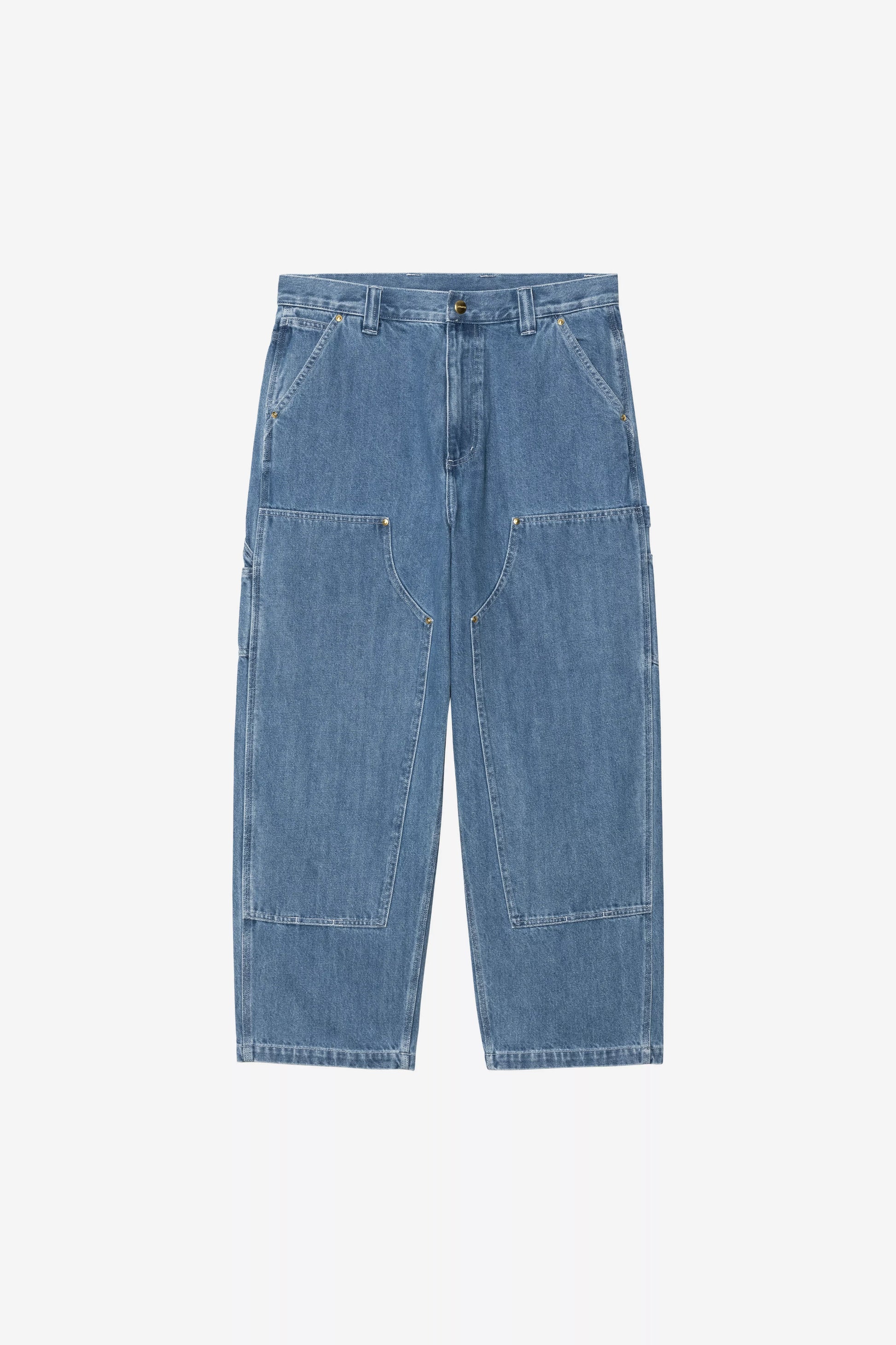 Pantalon Carhartt Wip NASH DOUBLE KNEE PANT Blue Stone Washed