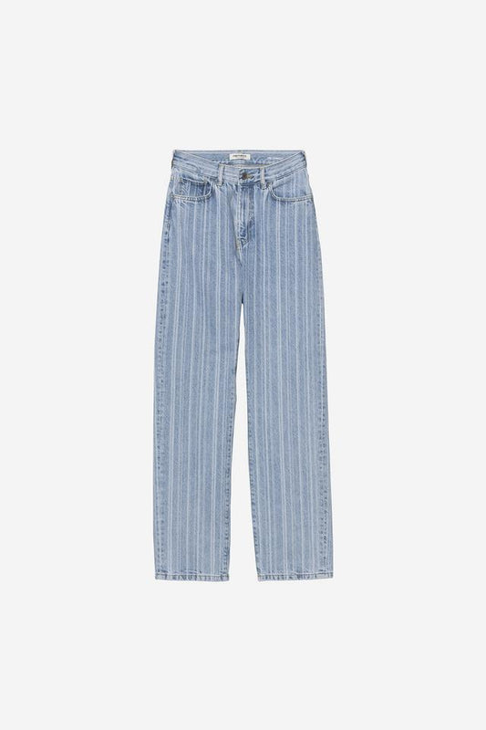 Pantalon Carhartt Wip W RYLAN PANT Rylan Stripe Blue Stone bleached