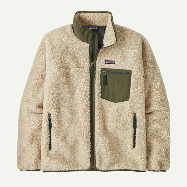 Patagonia CLASSIC RETRO X JACKET Dark Natural w/Basin Green — Patagonia