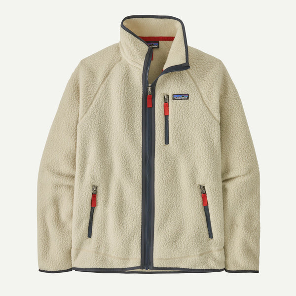 Patagonia RETRO PILE JACKET Pelican w/Smolder Blue — Patagonia