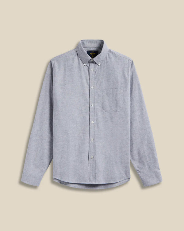 Portuguese Flannel BRUSHED OXFORD L/S SHIRT Blue — Portuguese Flannel