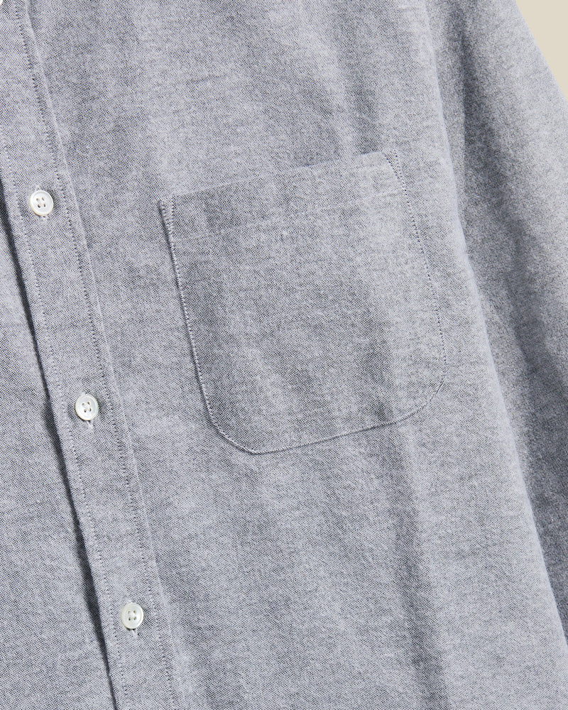 Portuguese Flannel BRUSHED OXFORD L/S SHIRT Blue