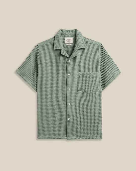 Portuguese Flannel CORNELIUS S/S SHIRT Green — Portuguese Flannel