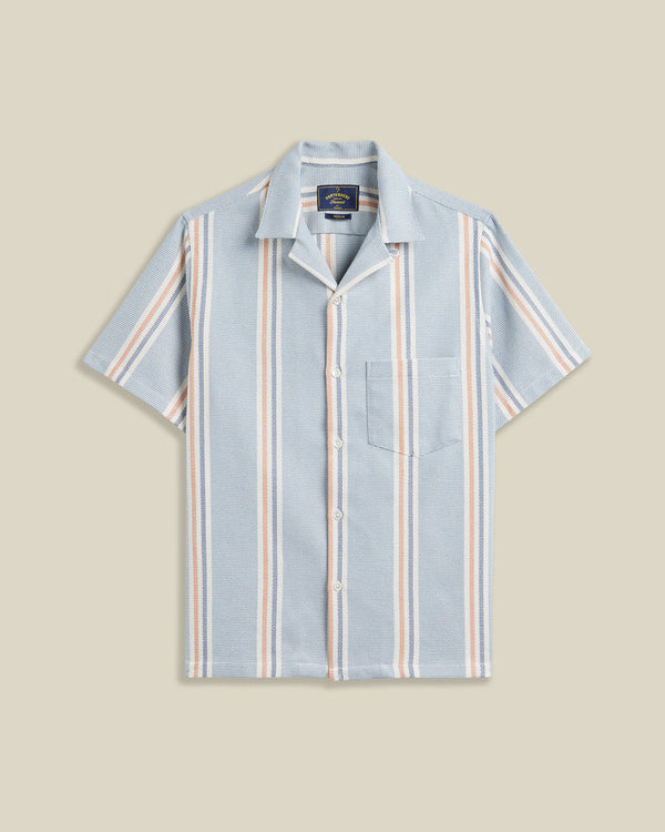 Portuguese Flannel RADI S/S SHIRT Navy White — Portuguese Flannel