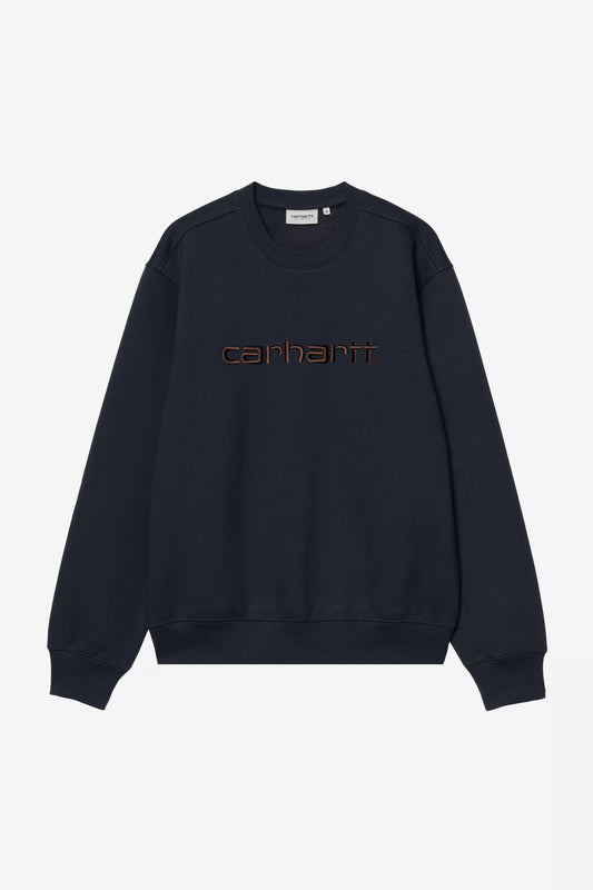 Pull Carhartt Wip CARHARTT SWEAT Deep Night Palisander