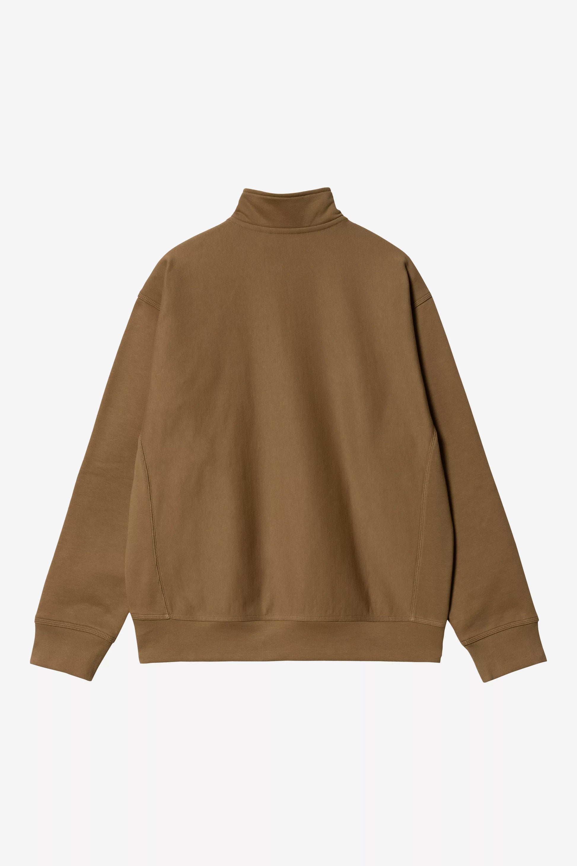 Pull Carhartt Wip HALF ZIP AMERICAN SCRIPT SWEAT Hamilton Brown