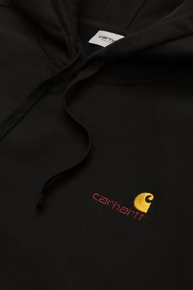 Pull Carhartt Wip HOODED AMERICAN SCRIPT SWEAT Black