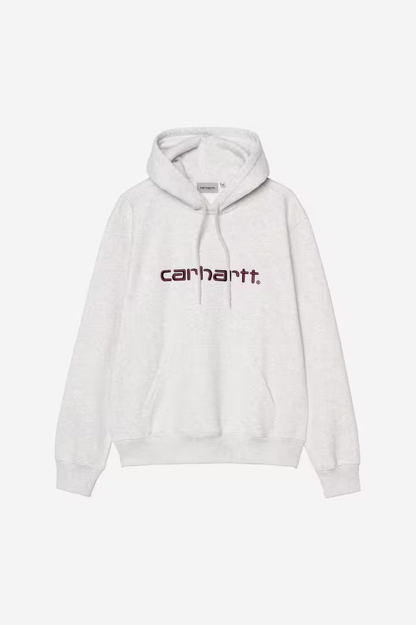 Pull Carhartt Wip HOODED CARHARTT SWEAT Ash Heather Rondo — Carhartt wip