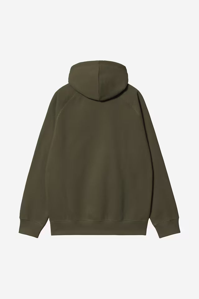 Pull Carhartt Wip HOODED CHASE SWEAT Olive Gold