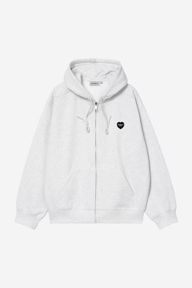 Pull Carhartt Wip HOODED HEART II HARTT Ash Heather