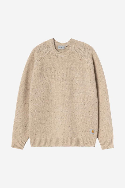 Pull Carhartt Wip ANGLISTIC SWEATER Fleur de Sel