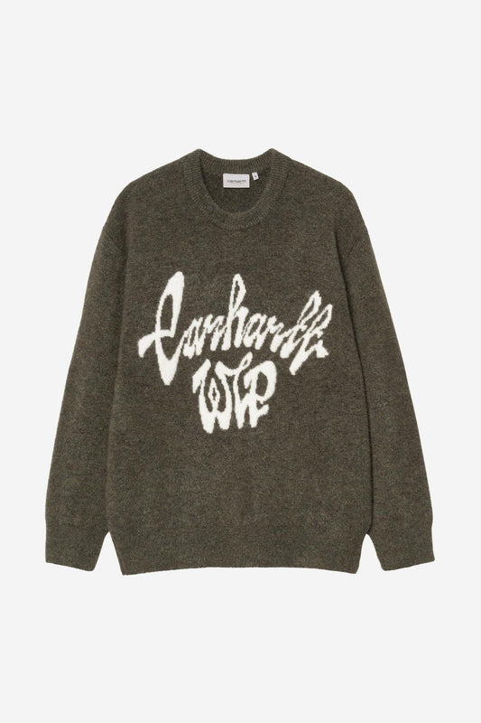 Pull Carhartt Wip CHEDDA SWEATER Opuntia Natural