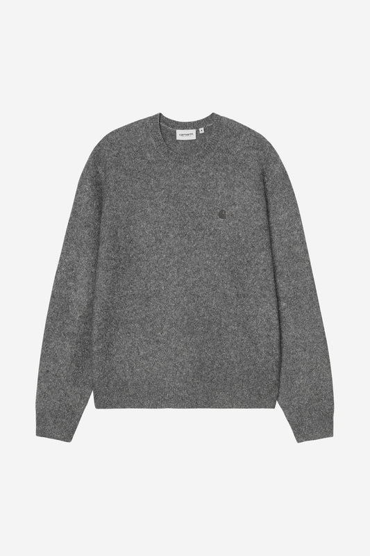 Pull Carhartt Wip CURTIS SWEATER Tangled Graphite