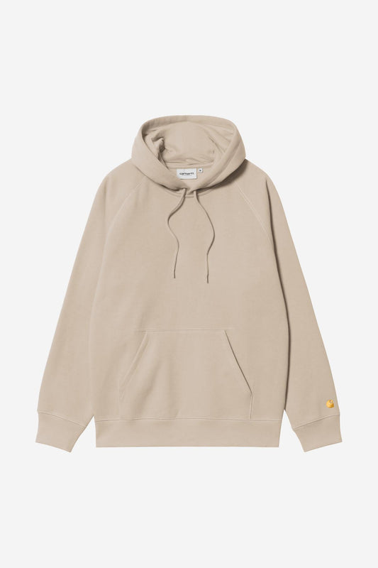 Pull Carhartt Wip HOODED CHASE SWEAT Fleur de Sel Gold