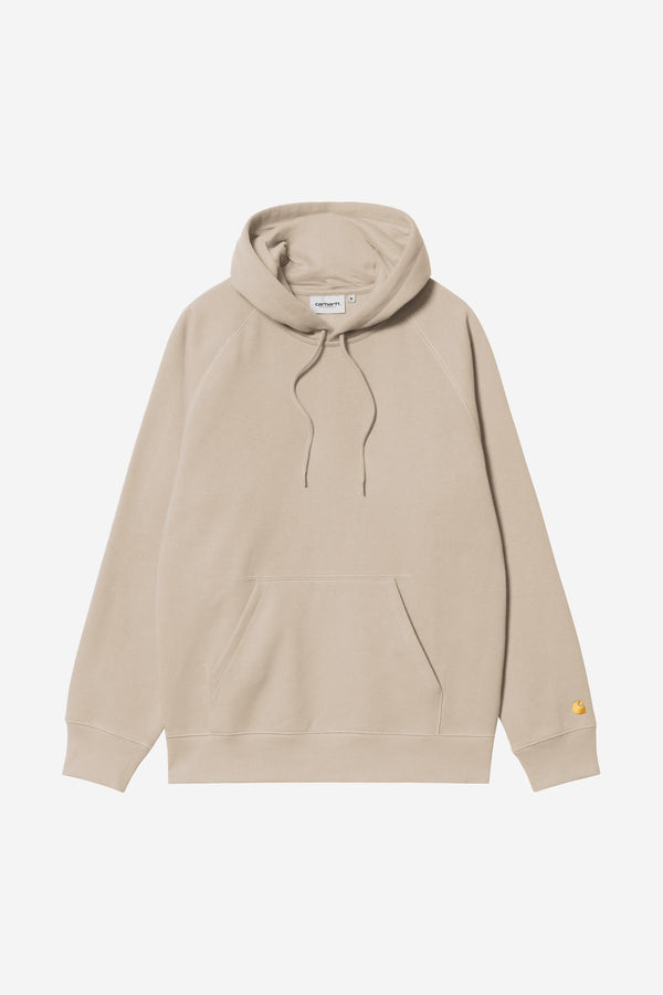 Pull Carhartt Wip HOODED CHASE SWEAT Fleur de Sel Gold — Carhartt Wip