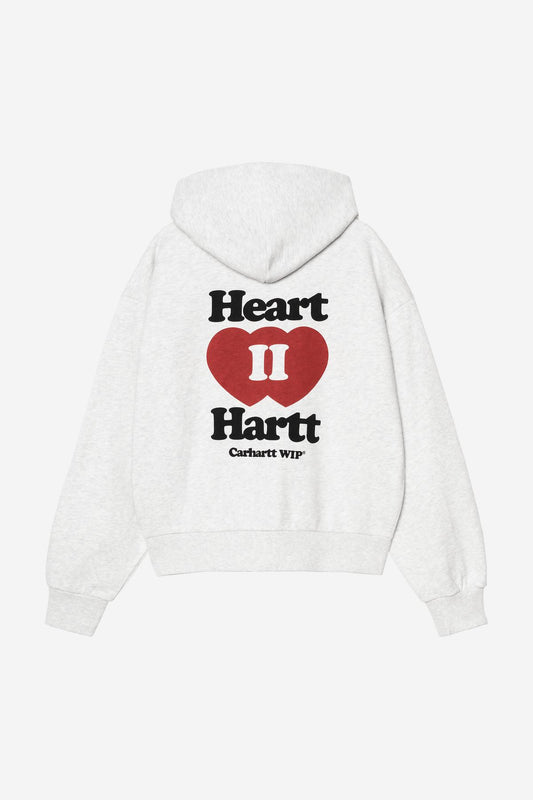 Pull Carhartt Wip W HOODED HEART II JACKET Ash Heather