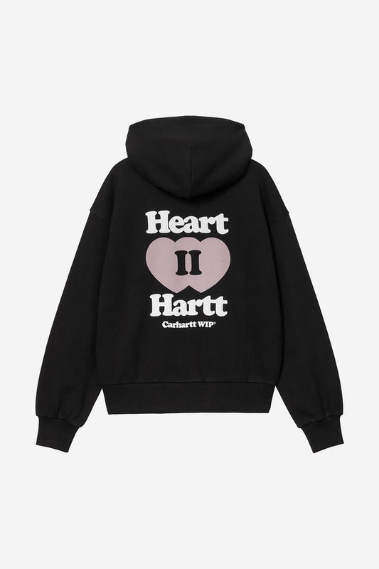 Pull Carhartt Wip W HOODED HEART II JACKET Black