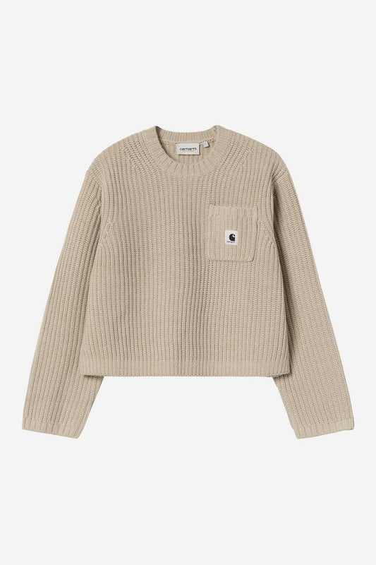 Pull Carhartt Wip W MIRA SWEATER Fleur De Sel