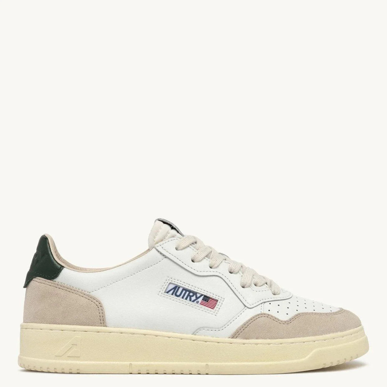 MEDALIST LOW Leather Suede WHITE MOUNTAIN - Uptown 42