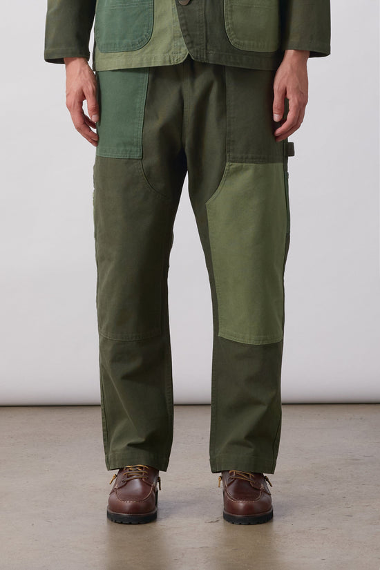 Service Works Patchwork Utility Chef Pants Green — Service Works