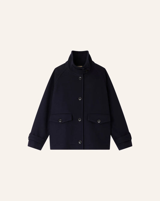 Sessun Manteau Lee WOOLY Navy