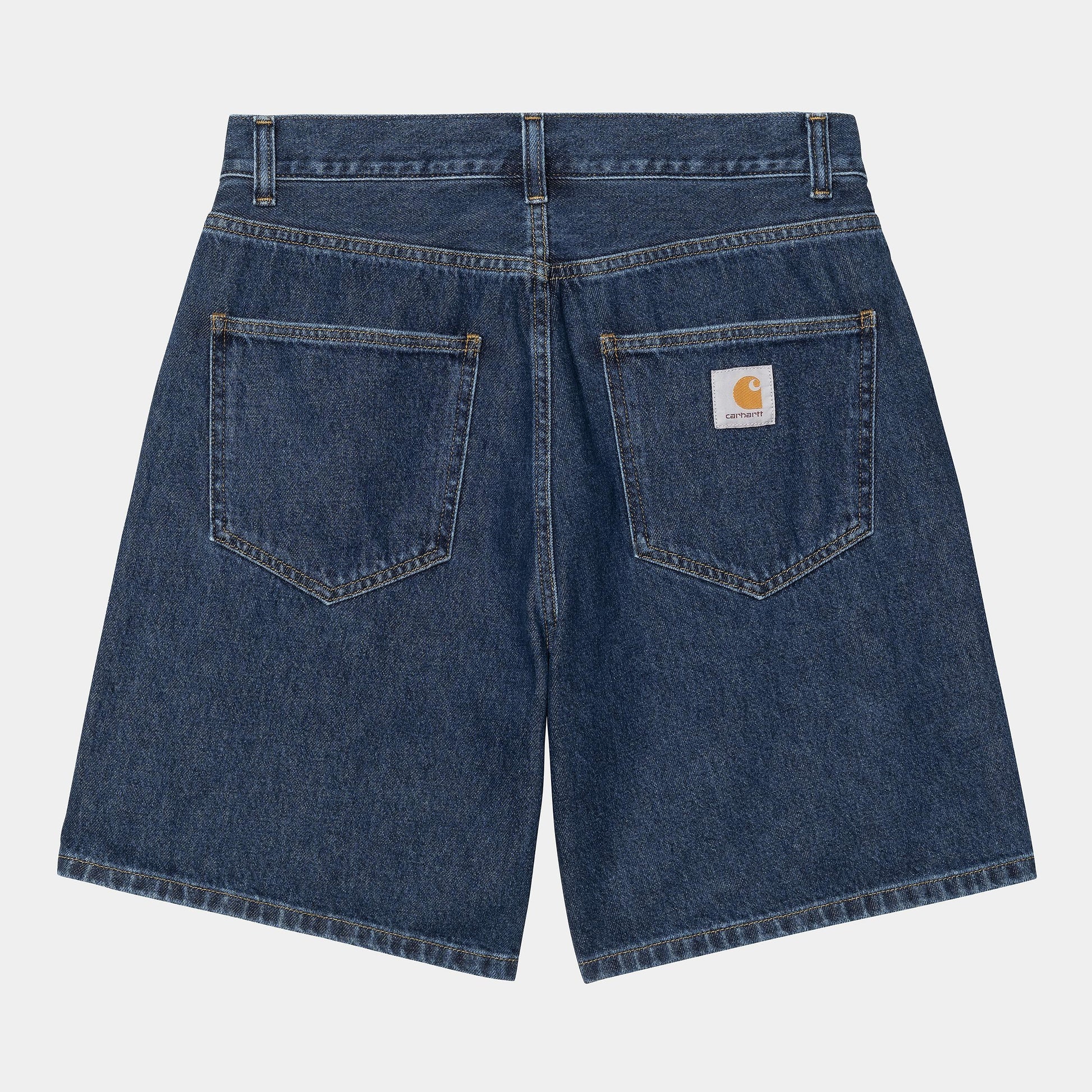 Short Carhartt Wip NOLAN SHORT Blue Stone Wash