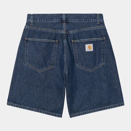 Short Carhartt Wip NOLAN SHORT Blue Stone Wash