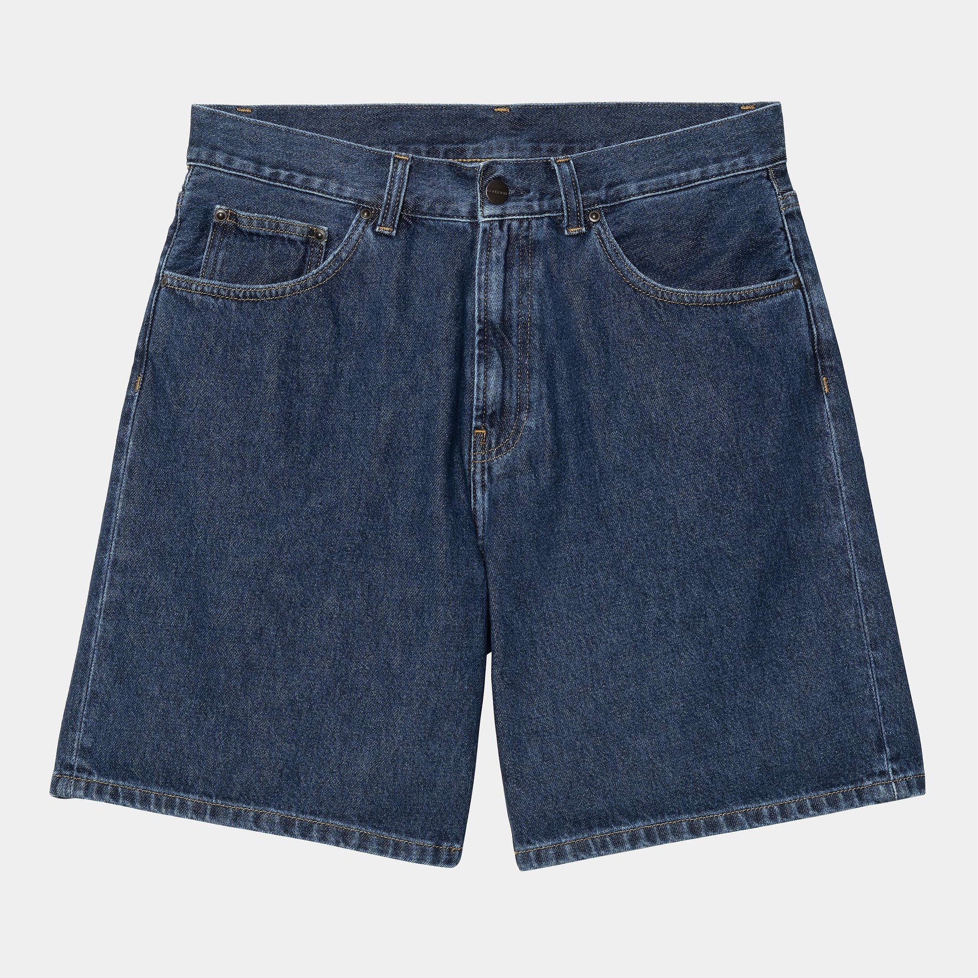 Short Carhartt Wip NOLAN SHORT Blue Stone Wash