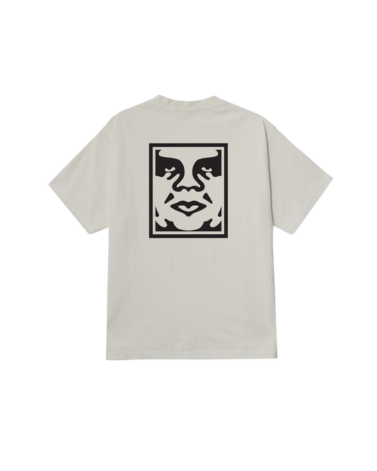 T SHIRT OBEY BOLD ICON FACE Pigment Chalk