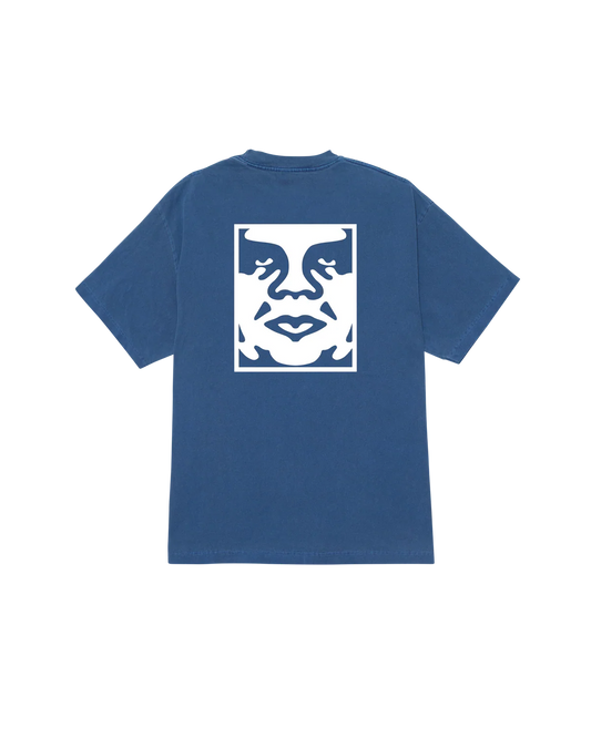 T SHIRT OBEY BOLD ICON FACE Pigment Dark Denim