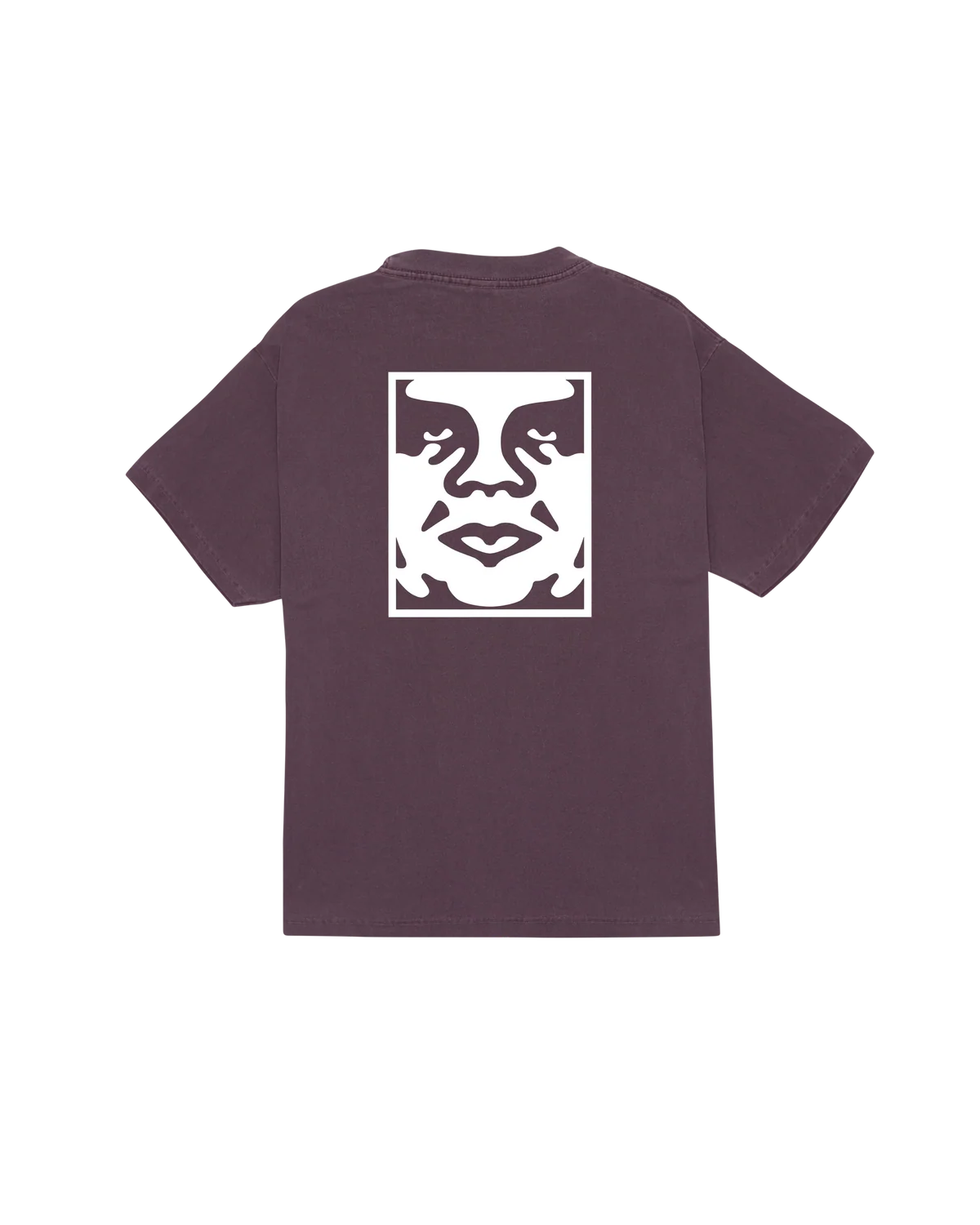 T SHIRT OBEY BOLD ICON FACE Pigment Plum Perfect