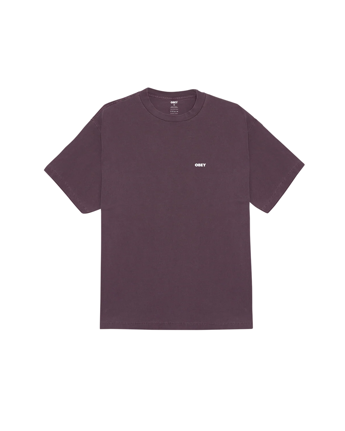 T SHIRT OBEY BOLD ICON FACE Pigment Plum Perfect