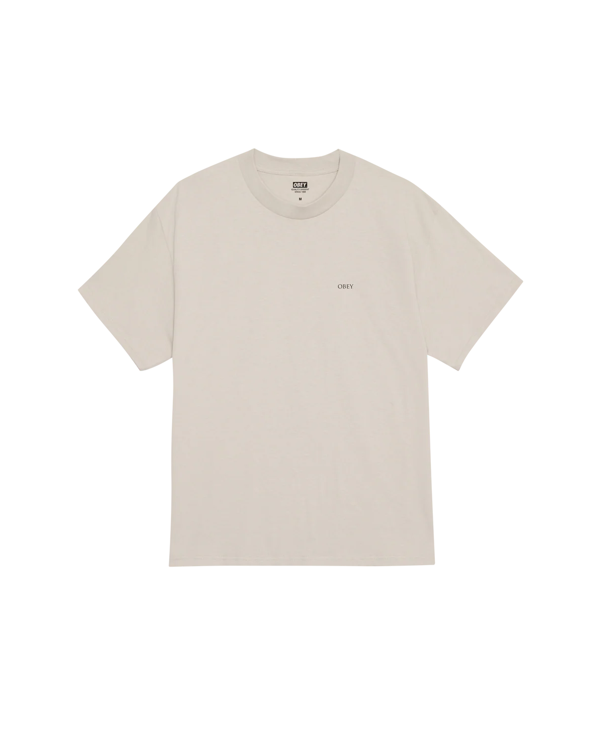 T SHIRT OBEY PEACE & JUSTICE STATUE Silver Grey