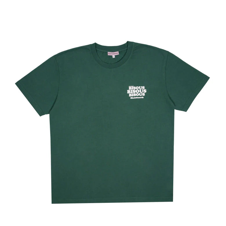 T Shirt Bisous Skateboards GREASE Forest Green