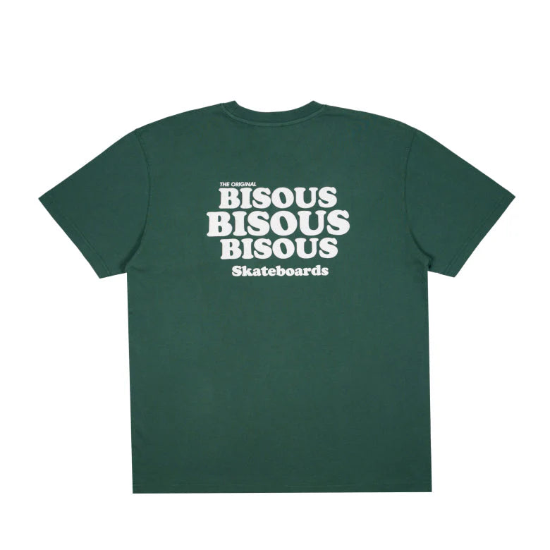 T Shirt Bisous Skateboards GREASE Forest Green