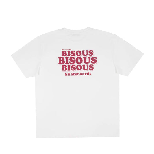 T Shirt Bisous Skateboards GREASE White