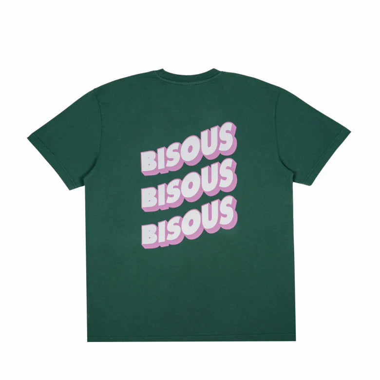 T Shirt Bisous Skateboards SONICS Forest Green