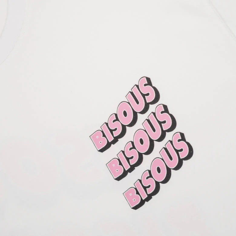 T Shirt Bisous Skateboards SONICS White