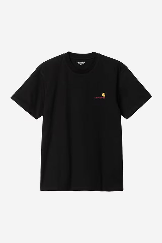 T Shirt Carhartt Wip AMERICAN SCRIPT S/S TEE Black