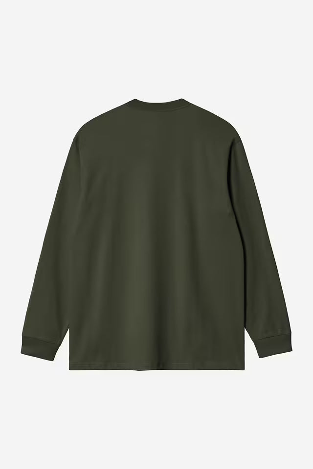 T Shirt Carhartt Wip CHASE L/S TEE Olive Gold
