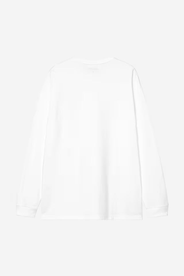 T Shirt Carhartt Wip CHASE L/S TEE White Gold