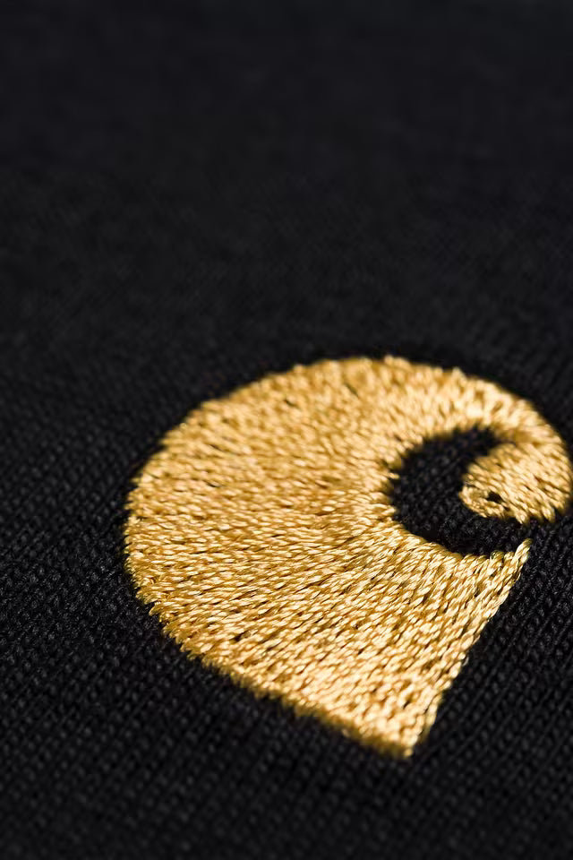 T Shirt Carhartt Wip CHASE S/S TEE Black Gold