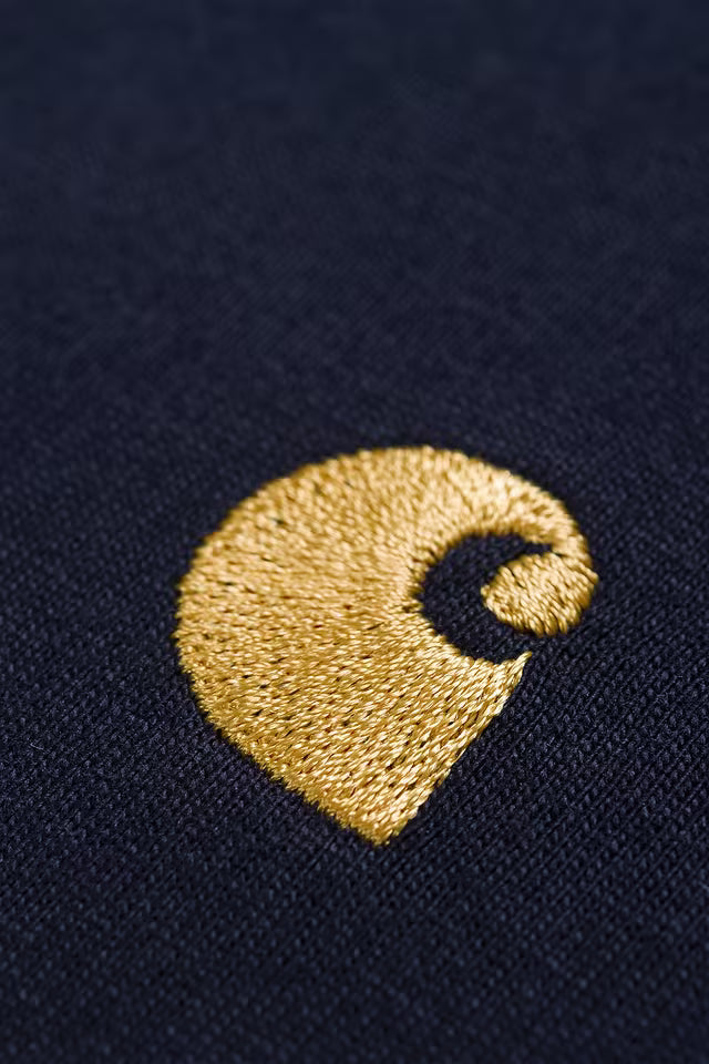 T Shirt Carhartt Wip CHASE S/S TEE Navy Gold